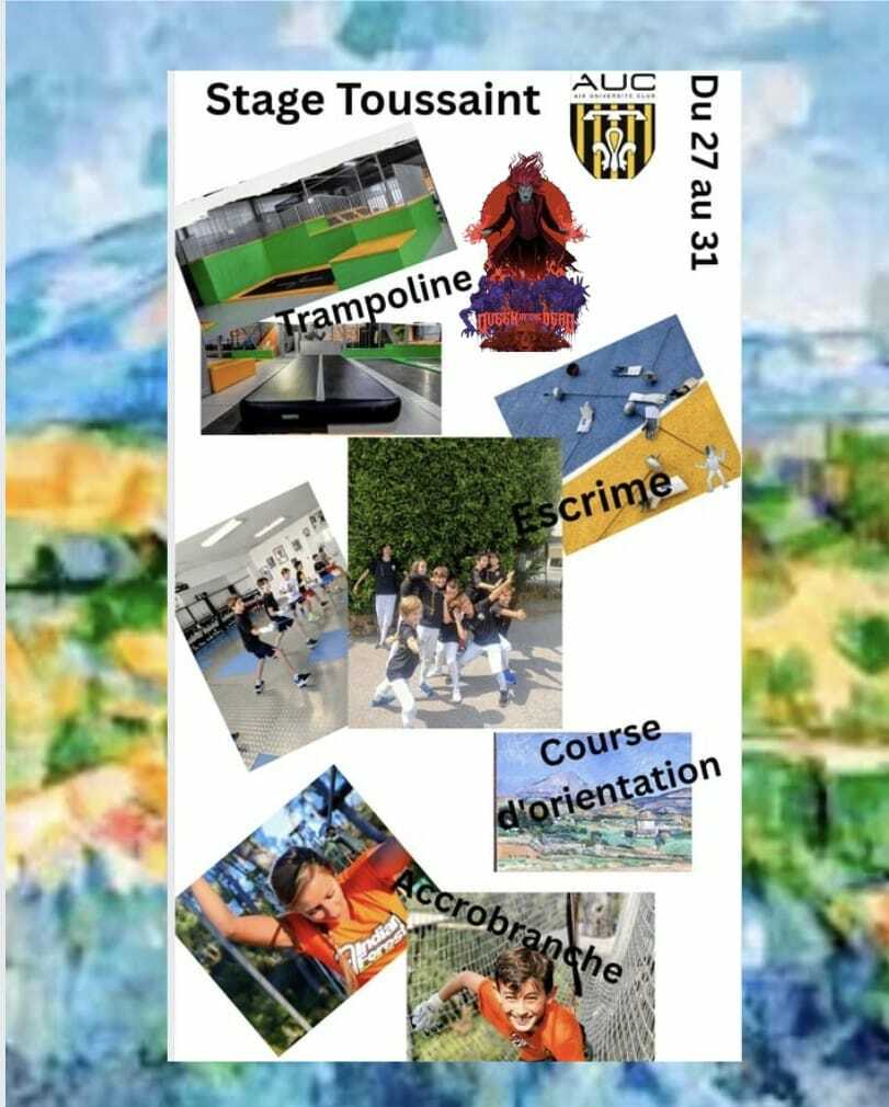 Stage de la Toussaint : escrime et aventures en plein air