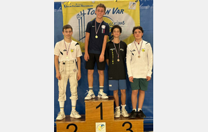 Compétition régionale à Toulon : 3 podiums pour l'AUC Escrime !