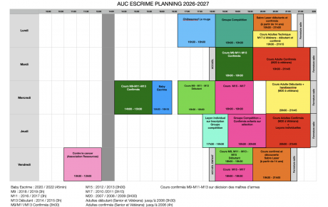 Début de saison 2026-2027