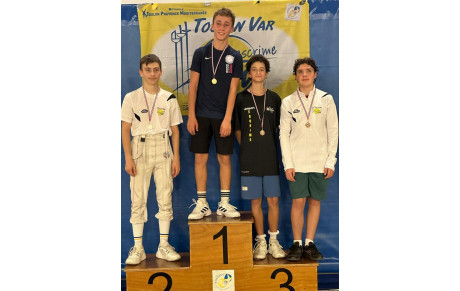 Compétition régionale à Toulon : 3 podiums pour l'AUC Escrime !